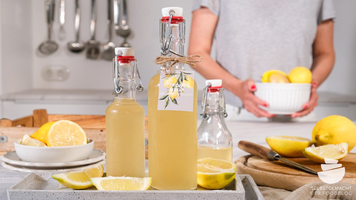 Schneller Zitronensirup aus 3 Zutaten