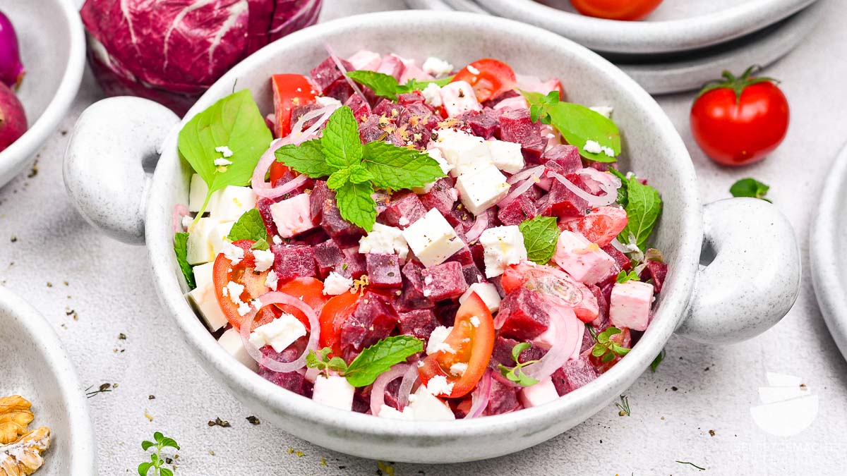 Rote Bete Salat mit Feta